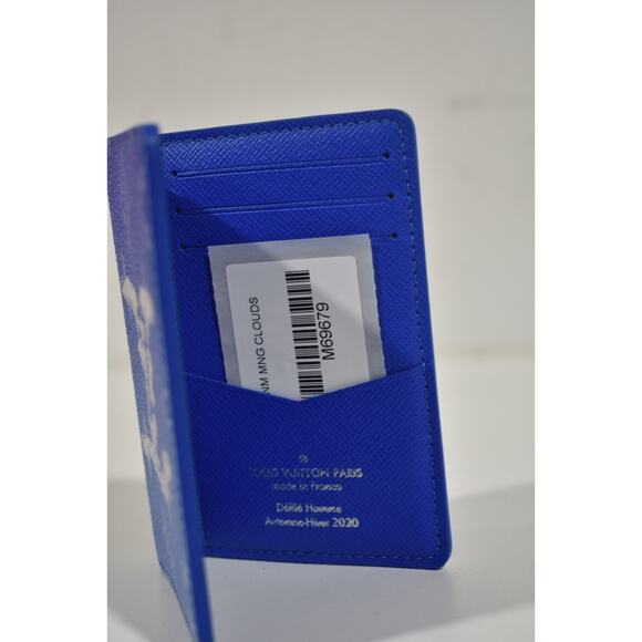 Louis Vuitton Clouds Virgil Blue White Monogram Logo Pocket Organizer Wallet - Picture 6 of 7
